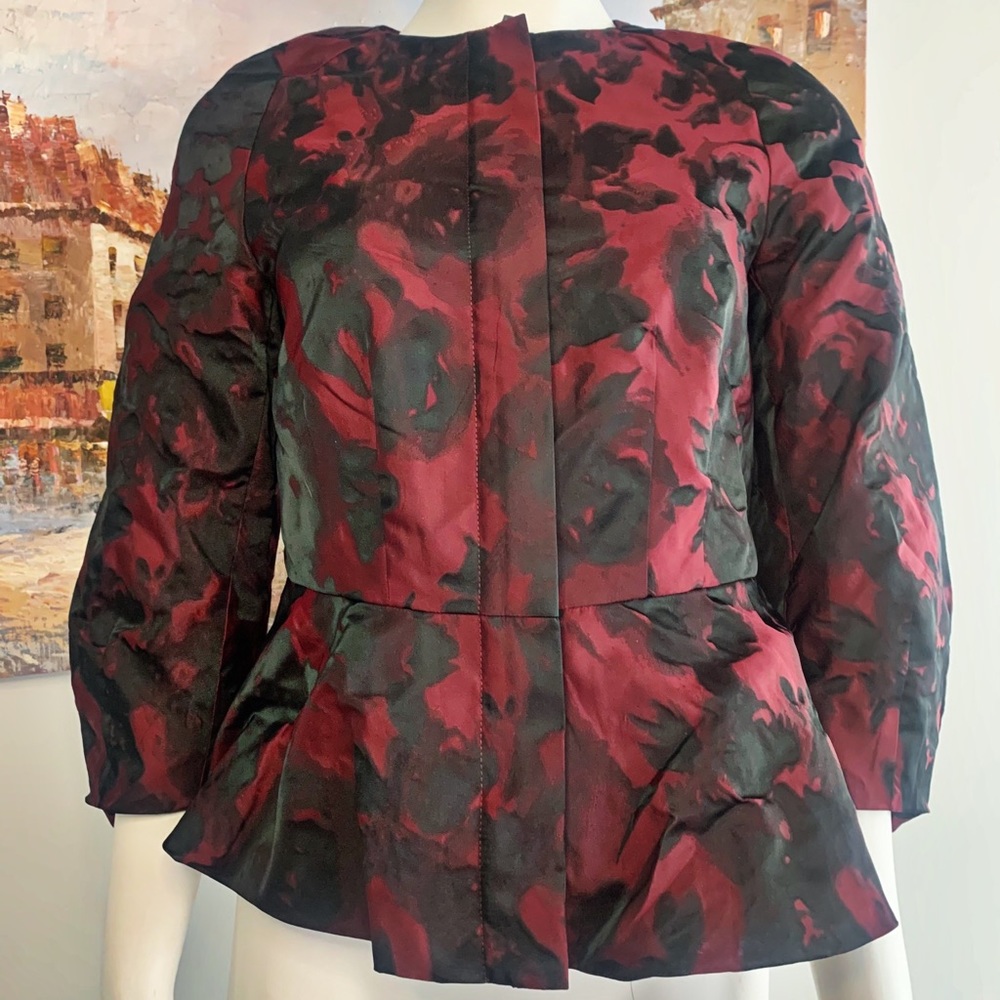 Gorgeous Black & Burgundy Jacket